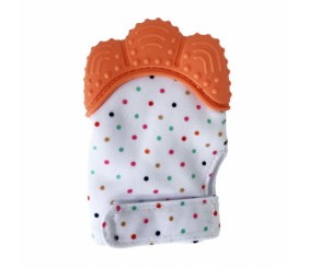 Прорізувач-рукавичка "Лапка", помаранчевий