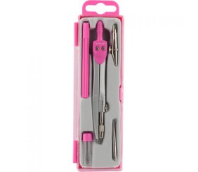 Готовальня на 5 предметів, рожева