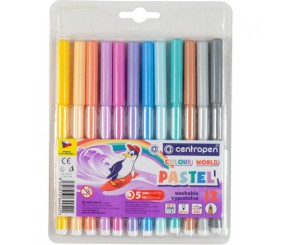 Набір пастельних фломастерів, 12 шт