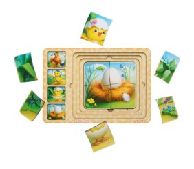 Сортер-пазл "Етапи розвитку курочки"