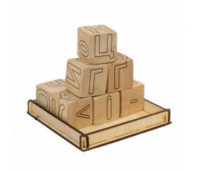 Набір дерев'яних кубиків (укр.)