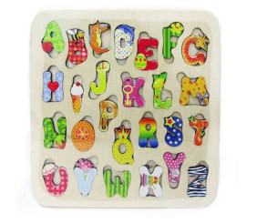 Дерев'яний пазл "Англійський алфавіт"