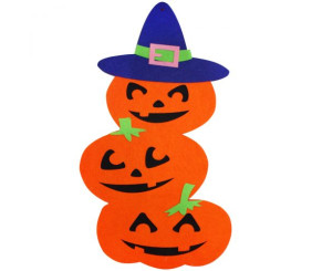 Підвіска з фетру, "Happy Halloween: Гарбузи"