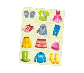 Пазл "Половинки. Одяг та взуття"