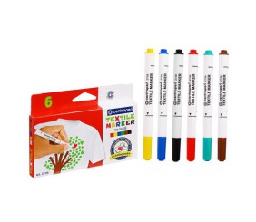 Набір маркерів для малювання по тканині, 6 шт