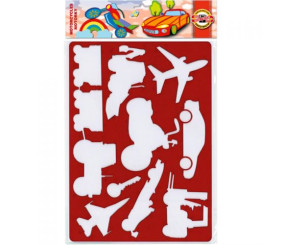 Трафарет пластиковий "Транспорт"