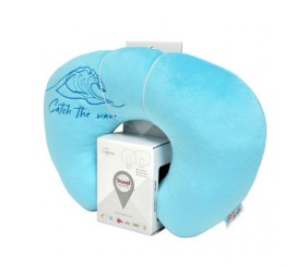 Дорожня подушка підголовник "Travel time by car", Tigres (блакитна)