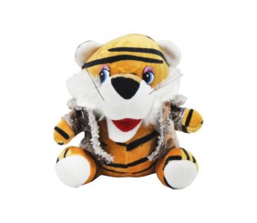 М'яка іграшка "Тигр у кожуху" рудий