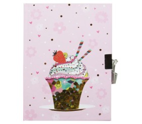 Блокнот на замочку "Молочний коктейль"