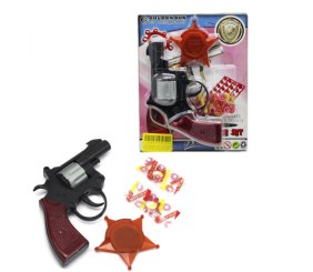 Пластиковий револьвер з пістонами
