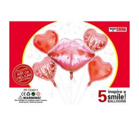 Набір надувних куль "Губи"