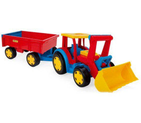 Трактор каталка з ковшем та причіпом "Гігант"