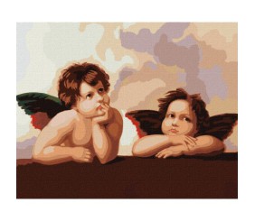 Картина за номерами "Чарівні янголятка"