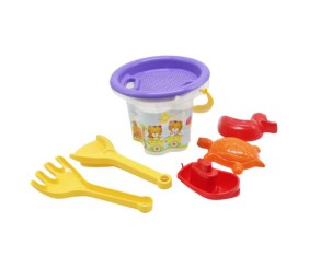 Набір для гри з піском "Квіточка", 7 елементів фіолетовий