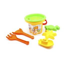 Набір для гри з піском "Квіточка", 7 елементів жовтий