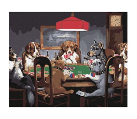 Картина за номерами "Гра в покер"