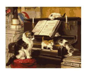 Картина за номерами "Уроки гри на піаніно" ★★★★