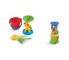 Пісочний набір "Хвиля" млин, відерце, лопатка, граблі