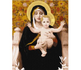 Картина за номерами "Мадонна з ліліями" ★★★★