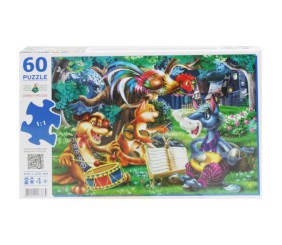 Пазли "Бременські музики", 60 елементів