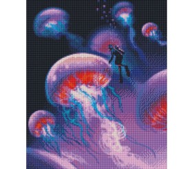 Алмазна мозаїка "Досліджуючи океан" 40х50см