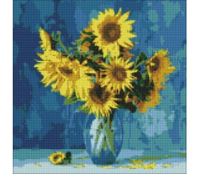 Алмазна мозаїка "Улюблені соняшники ©Ira Volkova" 40х40см
