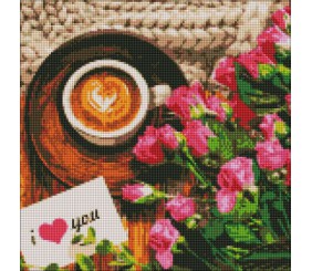 Алмазна мозаїка "Найкращий ранок" 40х40см