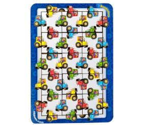 Пазл "Цвет, счет и направления: Тракторы"