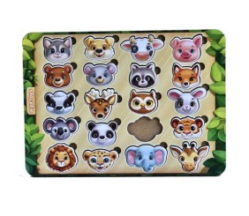 Пазл-сортер "Мордочки"