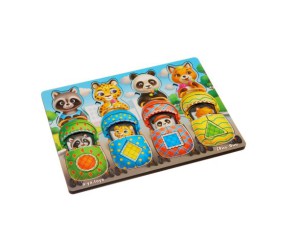 Сортер-вкладиш "Звірі у колясках"