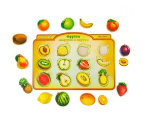 Сортер-вкладиш "Фрукти у розрізі"