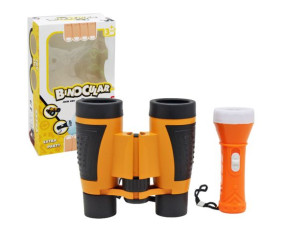 Набір "Бінокль з ліхтариком", помаранчевий