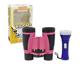 Набір "Бінокль з ліхтариком", рожевий