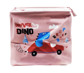 Кошик для іграшок з бавовни рожевий