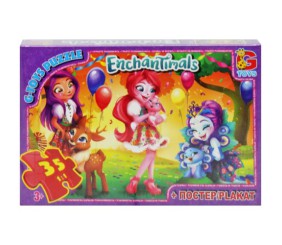 Пазли "Enchantimals" + постер, 35 ел.