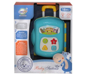 Музична іграшка "Валіза" зі світлом і звуком (блакитна)