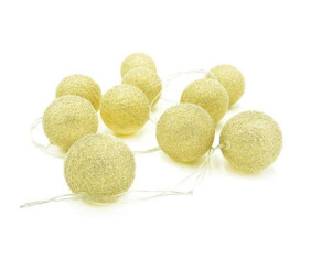 Електрогірлянда LED 10 ламп "Ялинкова куля"  1,5 м від мережі, 220В, 50Гц