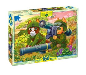 Пазл "Котики ЗСУ з джавеліном", 160 елем.