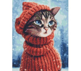 Алмазна мозаїка "Дивовижна киця"