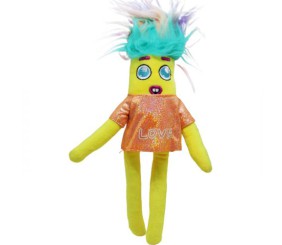 М'яка іграшка "Nobody Sausage", жовта в оранжевому