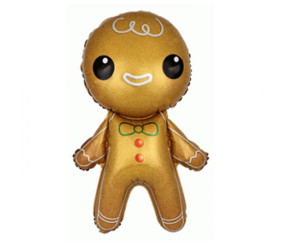 Кулька фольгована Прянична людина 901871