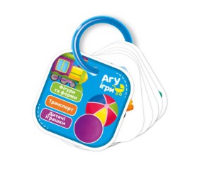 Картки на кільці "Фігури та форми: Транспорт" (укр)