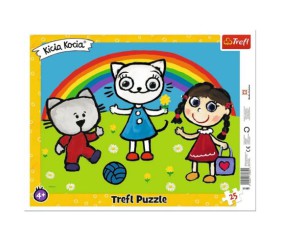 Пазли з рамкою "Кошеня Кітті. Сонячний день", 30 елем.