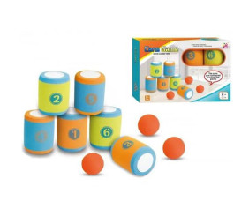 Іграшка банки "Cans Game" 6 банок 10 см, 3 м'ячика 6 см