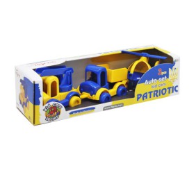 Набір машинок Kid cars патріотичний, 3 шт.