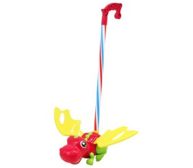 Каталка "Динозавр", червоний (54 см)