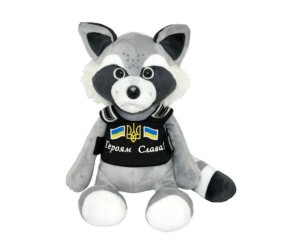М`яка іграшка "Єнот - патріот" (40 см)