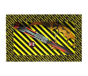 BOX Сувенірний SO-2 "МЕТЕЛИК BLACK WIDOW & Керамбіт GOLD"
