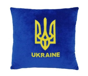 Подушка декоративна "Тризуб" (33х33 см)