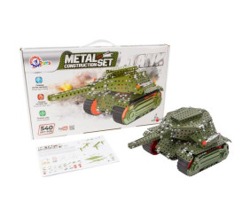 Конструктор металевий "Танк", 540 деталей
